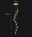 Axyaa Modern LED Pendant Light Chandeliers for Living and Dining Room