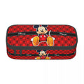 Axyaa Mickey Mouse Pencil Bag: High Capacity Makeup and Stationery Case