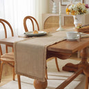 Axyaa Linen Lace Table Runner for Holiday Wedding Décor and Dining Table Enhancement