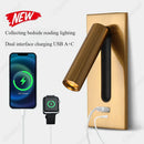 Axyaa Adjustable LED Reading Wall Lamp with Switch, Modern Minimalist Design