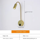 Axyaa LED Gooseneck Wall Light Sconces in 4 Colors for Study Desk and Bedside