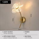 Axyaa Flower Shape LED Wall Lamp for Bedroom Living Room Decor