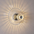 Axyaa Sunflower Glass Wall Lamp: Modern Art Decor Lighting for Bedroom, Study, Hallway
