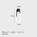 Axyaa Ellipse Wall Lights: Gold, Black, Copper, White; 3 Color Temperature Dimming