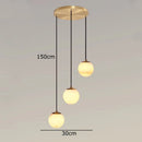 Axyaa Staircase Chandeliers for Living Room LED Pendant Light Lamps