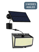 Axyaa Solar Spotlight Wall Lamp | 468 LEDs Outdoor Motion Sensor Lights