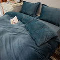 Axyaa Winter Warm Flannel Duvet Cover - Double King Queen Twin Bedding Comforter Case