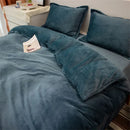 Axyaa Winter Warm Flannel Duvet Cover - Double King Queen Twin Bedding Comforter Case