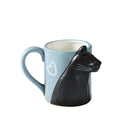 Axyaa 3D Cartoon Cat Ceramic Mug with Handle - Irregular Coffee Cup, Home Office Drinkware