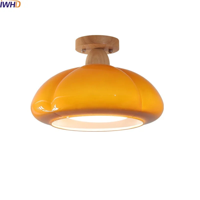 Axyaa Japanese LED Ceiling Lamp Glass Kitchen Lighting Fixtures