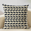 Axyaa Marine Cotton Fish Cushion Cover 45x45CM Square Home Decor Pillow Case