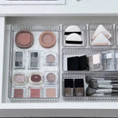 Axyaa Desk Drawer Organizers: Clear Plastic Bathroom Makeup Kitchen Storage Bins