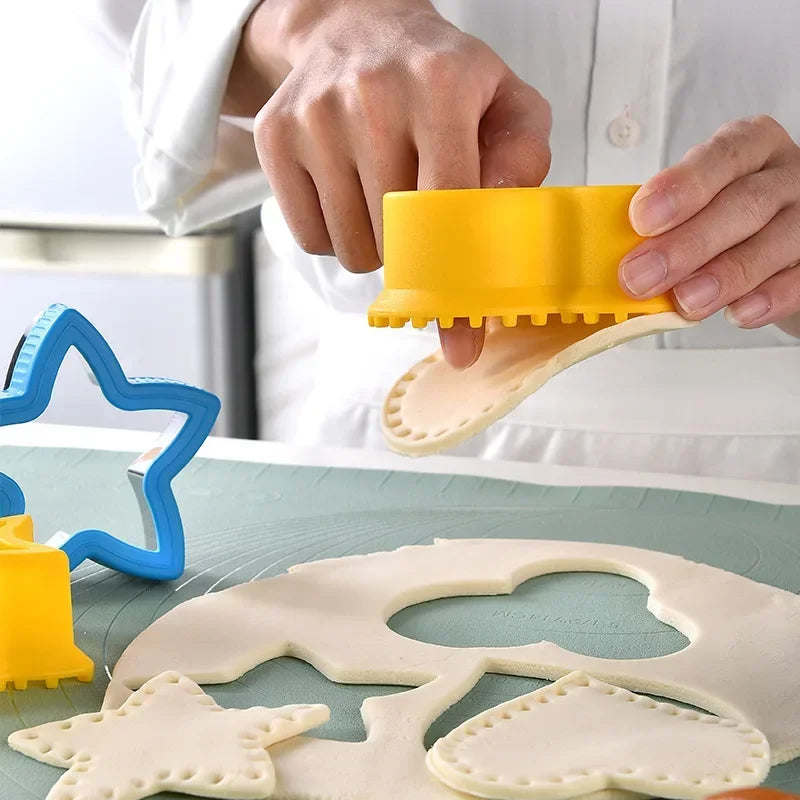 Axya Sandwich & Biscuit Cutting Mold with Flower Embossing Tool