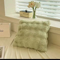 Axyaa Small Bubble Velvet Long Hair Pillow - Super Soft Double Sided Sofa Cushion