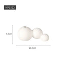 Axyaa Nordic White Vases | Pottery Vases for Living Room Decor | Porcelain Vases for Artificial Flowers