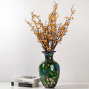 Axyaa Green Gilded Glass Vase for Modern Living Room Decor