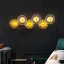 Axyaa Crystal Wall Lamp: Modern LED Sconces for Bedroom, Living Room, Corridor