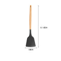Axyaa Silicone Cooking Spatula Turner with Wooden Handle - Home Kitchen Utensil