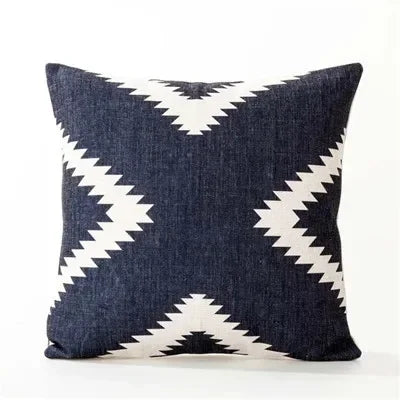 Axyaa Nordic Linen Sofa Cushions Cover Grey Bohemian Ethnic Throw Pillows Cover