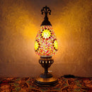 Axyaa Turkish Mosaic Table Lamp Vintage Art Deco Glass Bed Night Light