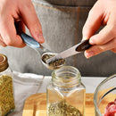 Axyaa Magnetic Stainless Steel Measuring Spoons Set of 8 Dual Sided Stackable Spoons