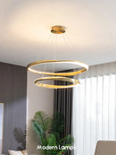 Axyaa Modern Minimalist Circle Combination Italian Chandelier
