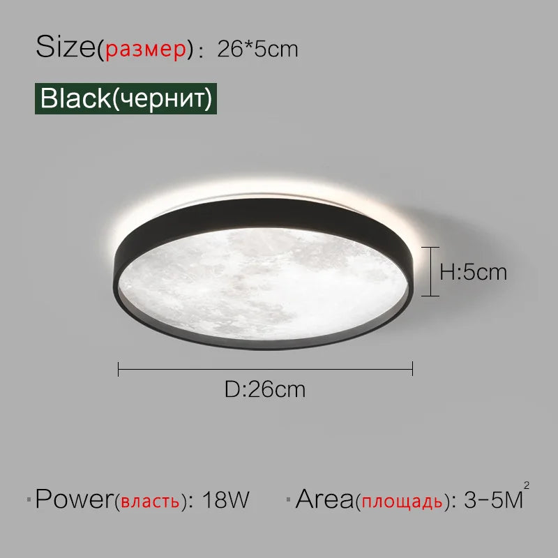 Axyaa Round LED Ceiling Lamp: Modern Nordic Style for Bedroom, Aisle, Corridor, Balcony