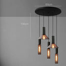 Axyaa Industrial Pendant Light Cement Metal Shade LED Hanging Lamp