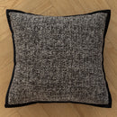 Axyaa Slub Woven Texture Pillow Cover in Black Brown for Living Room Sofa Bed