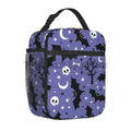 Axyaa Insulated Goth Bats Lunch Bag: Reusable Waterproof Thermal Cooler Tote