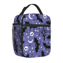 Axyaa Insulated Goth Bats Lunch Bag: Reusable Waterproof Thermal Cooler Tote