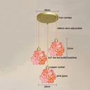 Axyaa Glass LED Pendant Lights Modern Hanging Lamp for Home Decor