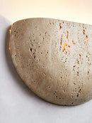 Axya Medieval Style Yellow Stone Wall Lamp for Bedroom Decor