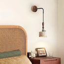 Axyaa Modern Copper LED Wall Light with Pull Chain Switch