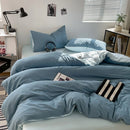 Axyaa Bubble Cotton Bedding Set, AB Side Duvet Cover, Sheet, Pillowcase