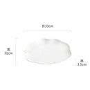 Axyaa White Ceramic Molecular Cuisine Plate Steak Salad Dessert Dish
