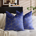 Axyaa Red Jacquard Diamond Geometry Pillow Cover for Festive Home Decor