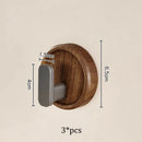 Axyaa HeMu Walnut Solid Wood Jacket Hook for Hotel Bathroom