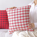 Axyaa Christmas Plain Sofa Pillowcase Cojines Double-Sided Throw Cushion Cover