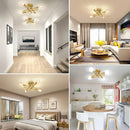Axyaa Sputnik Ceiling Chandelier Nordic Vintage LED Fixture Flush Mount Lamp