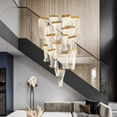 Axyaa Nordic Stair Chandelier, Living Room Pendant Lights, Indoor Dining Ceiling Light