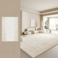 Axyaa Soft Cream Style Carpet Rug | Thick Washable Fluffy Mat for Living Room & Bedroom