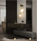 Axyaa Flute Glass Vanity Light Sconce Wall Fixture for Bathroom Bedroom Hallway