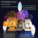 Axyaa Smart WiFi RGB LED Bulb E14 Dimmable 5W 7W 9W Voice Control Alexa Google Home