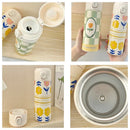 Axyaa Flower Style Stainless Steel Thermal Cup - Leak-Proof Travel Mug