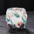 Axyaa Yamagata Ceramic Teacups Set - Handmade Retro Kung Fu Tea Accessories