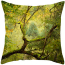 Axyaa Vintage Forest Pattern Pillow Case - Designer Sofa Cushion Cover