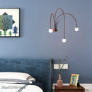 Axyaa Modern Iron Wall Lamp Branch Glass Lighting for Living Room Bedroom