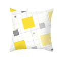 Yellow Gray Geometric Print Pillow Cover 45*45cm for Axyaa - Home Decor Essential