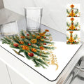 Axyaa Christmas Tree Kitchen Drying Mat